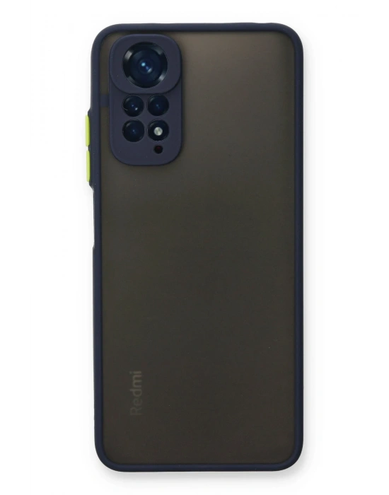 Newface Xiaomi Redmi Note 11 Kılıf Montreal Silikon Kapak - Lacivert