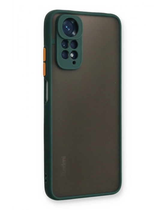 Newface Xiaomi Redmi Note 11 Kılıf Montreal Silikon Kapak - Yeşil