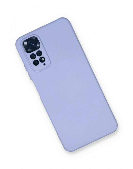 Newface Xiaomi Redmi Note 11 Kılıf Nano içi Kadife Silikon - Lila