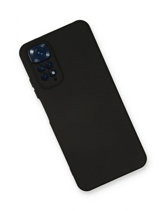 Newface Xiaomi Redmi Note 11 Kılıf Nano içi Kadife Silikon - Siyah
