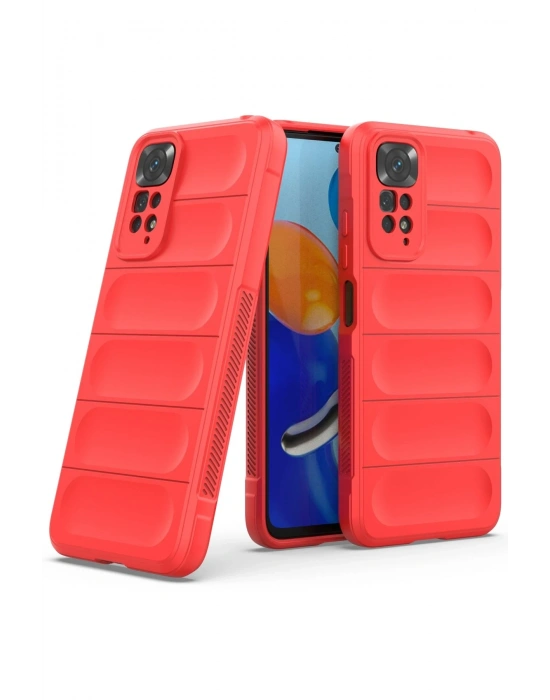 Newface Xiaomi Redmi Note 11 Kılıf Optimum Silikon - Kırmızı