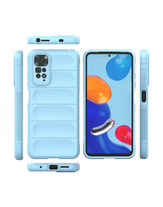 Newface Xiaomi Redmi Note 11 Kılıf Optimum Silikon - Sky Blue
