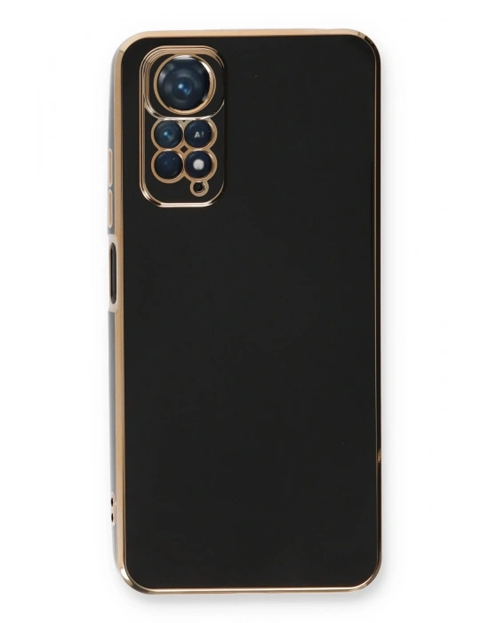 Newface Xiaomi Redmi Note 11 Kılıf Volet Silikon - Siyah