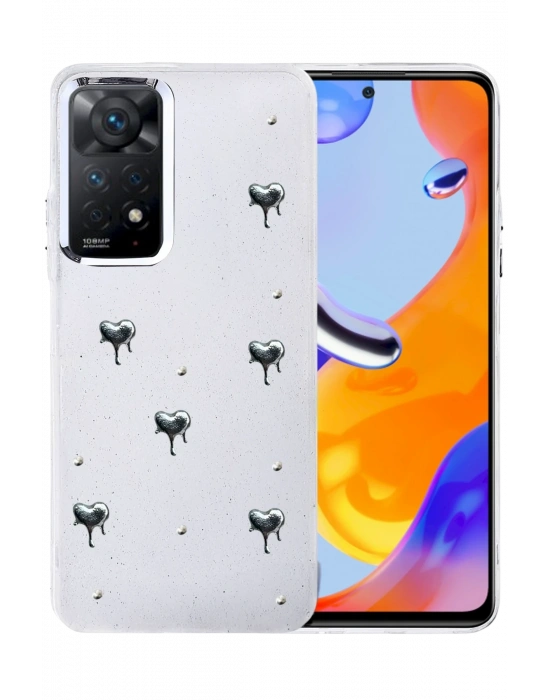 Newface Xiaomi Redmi Note 11 Pro Fiyonk Desenli Kapak - Desen 1