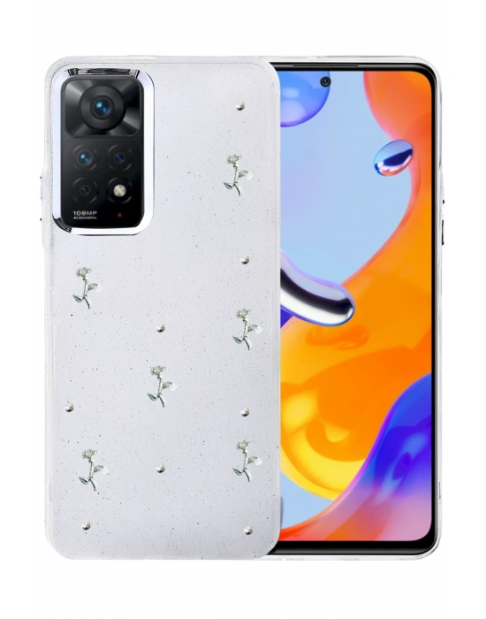 Newface Xiaomi Redmi Note 11 Pro Fiyonk Desenli Kapak - Desen 4