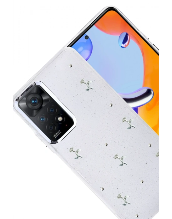 Newface Xiaomi Redmi Note 11 Pro Fiyonk Desenli Kapak - Desen 4