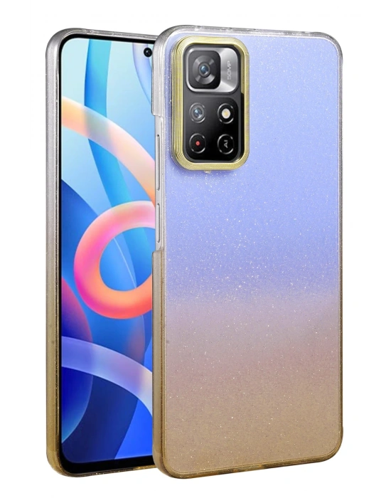 Newface Xiaomi Redmi Note 11 Pro Glossy Kapak - Çöl Titanyum