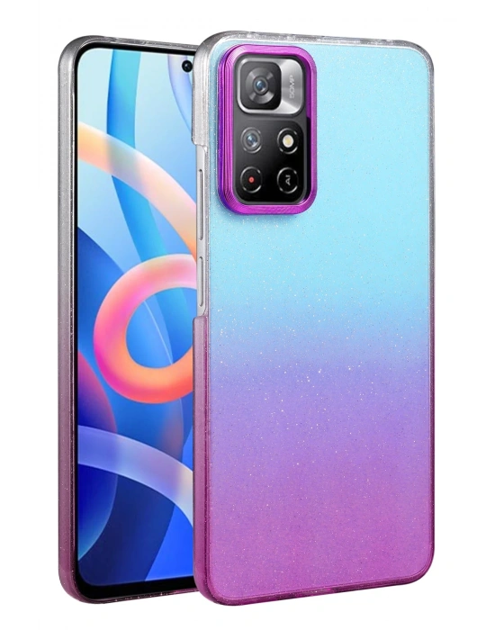 Newface Xiaomi Redmi Note 11 Pro Glossy Kapak - Mor