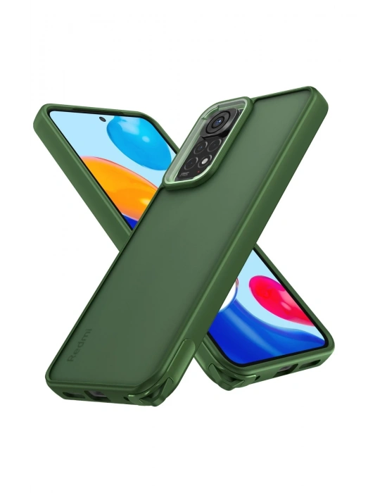 Newface Xiaomi Redmi Note 11 Pro Kılıf Elegant Kapak - Yeşil