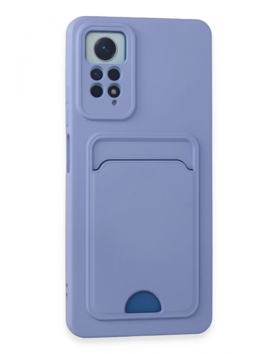 Newface Xiaomi Redmi Note 11 Pro Kılıf Kelvin Kartvizitli Silikon - Lila