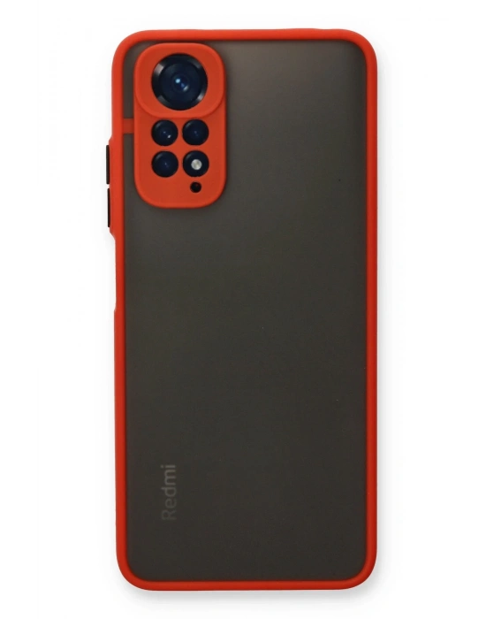 Newface Xiaomi Redmi Note 11 Pro Kılıf Montreal Silikon Kapak - Kırmızı