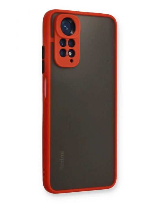 Newface Xiaomi Redmi Note 11 Pro Kılıf Montreal Silikon Kapak - Kırmızı