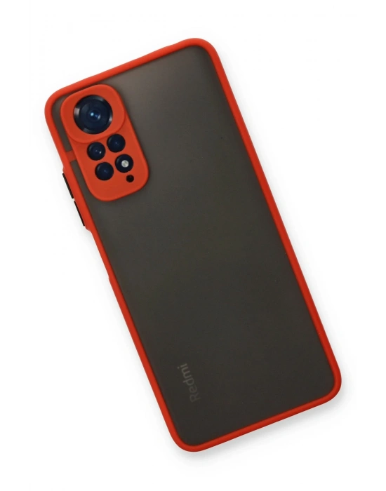 Newface Xiaomi Redmi Note 11 Pro Kılıf Montreal Silikon Kapak - Kırmızı