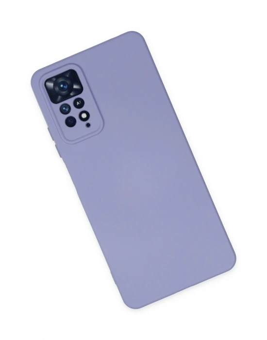 Newface Xiaomi Redmi Note 11 Pro Kılıf Nano içi Kadife Silikon - Lila