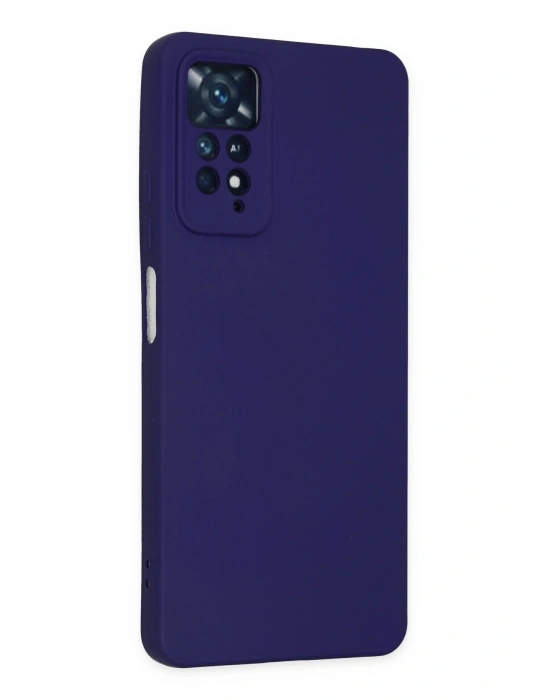 Newface Xiaomi Redmi Note 11 Pro Kılıf Nano içi Kadife Silikon - Mor