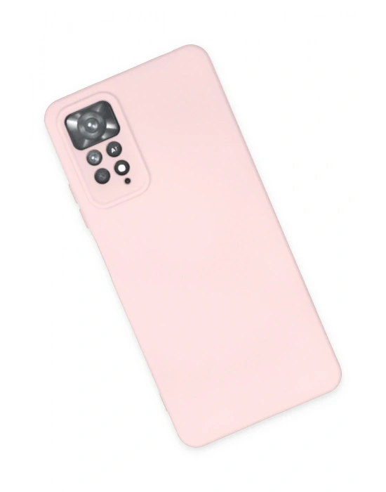 Newface Xiaomi Redmi Note 11 Pro Kılıf Nano içi Kadife Silikon - Pudra