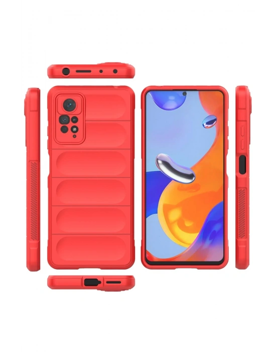 Newface Xiaomi Redmi Note 11 Pro Kılıf Optimum Silikon - Kırmızı