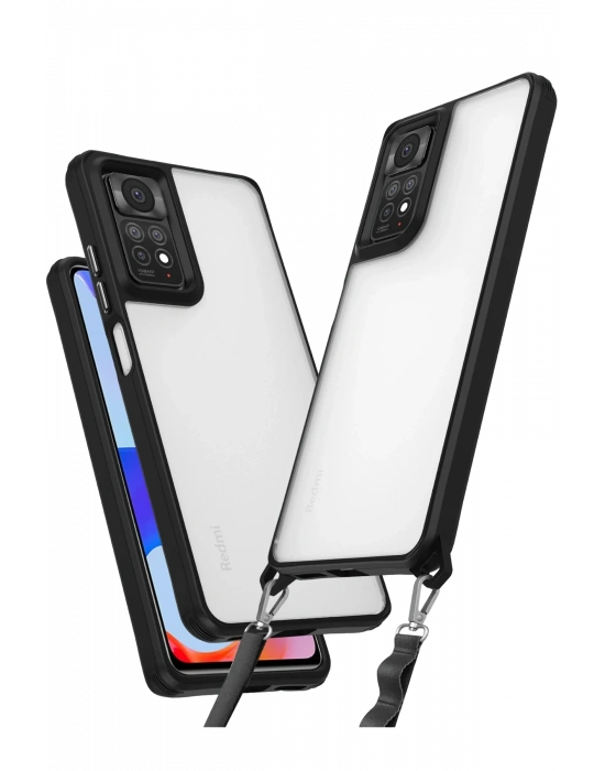 Newface Xiaomi Redmi Note 11 Pro Kılıf Penta Silikon Kılıf - Siyah