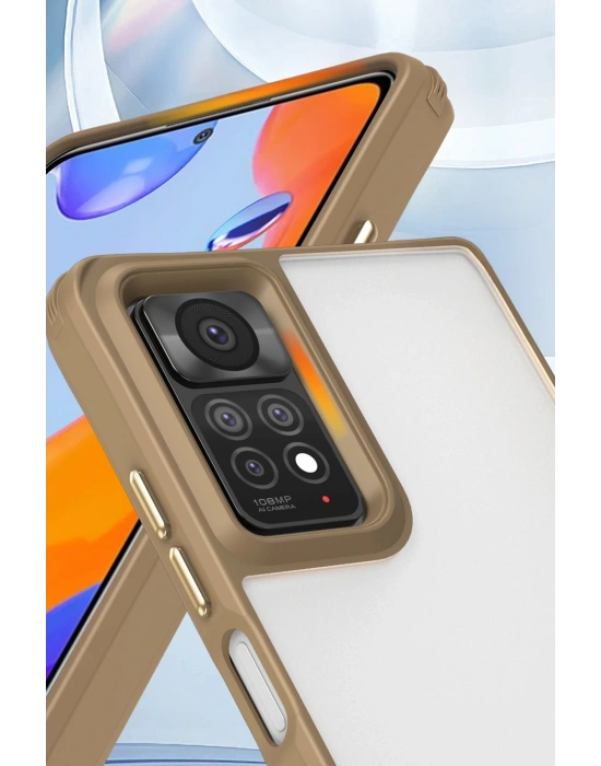 Newface Xiaomi Redmi Note 11 Pro Kılıf Penta Silikon Kılıf - Titan Gri