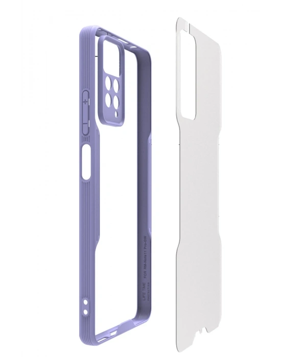 Newface Xiaomi Redmi Note 11 Pro Kılıf Platin Silikon - Pembe