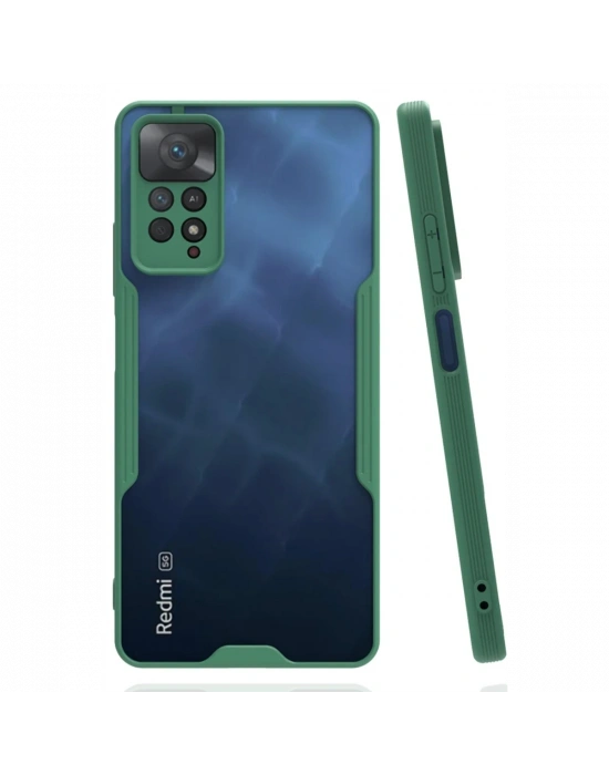 Newface Xiaomi Redmi Note 11 Pro Kılıf Platin Silikon - Yeşil
