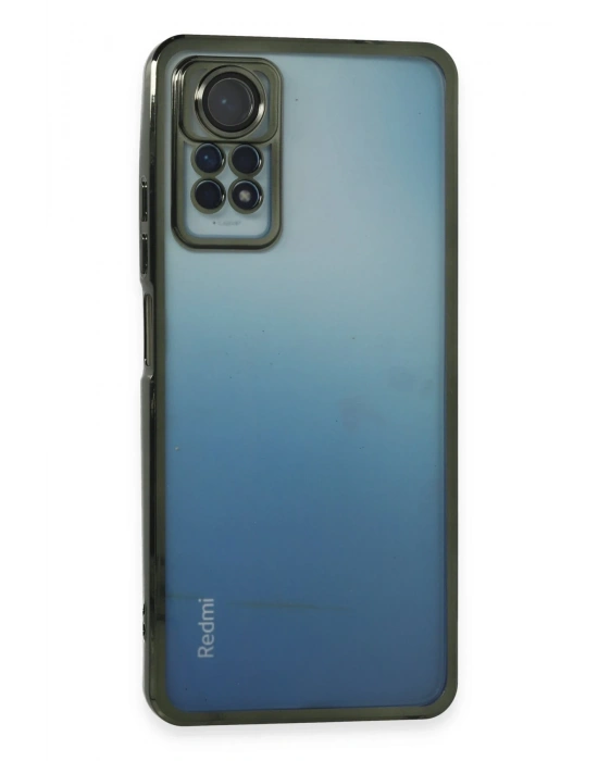 Newface Xiaomi Redmi Note 11 Pro Kılıf Razer Lensli Silikon - Yeşil