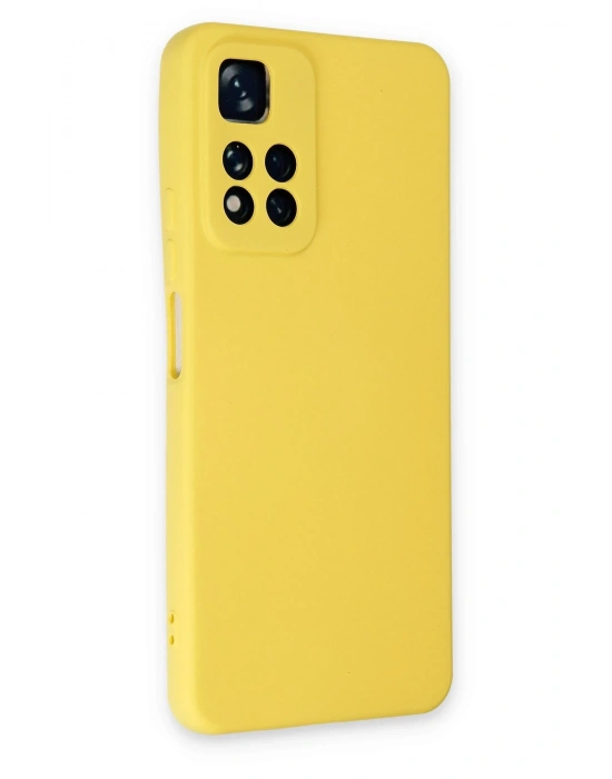 Newface Xiaomi Redmi Note 11 Pro Plus 5G Kılıf Nano içi Kadife Silikon - Sarı