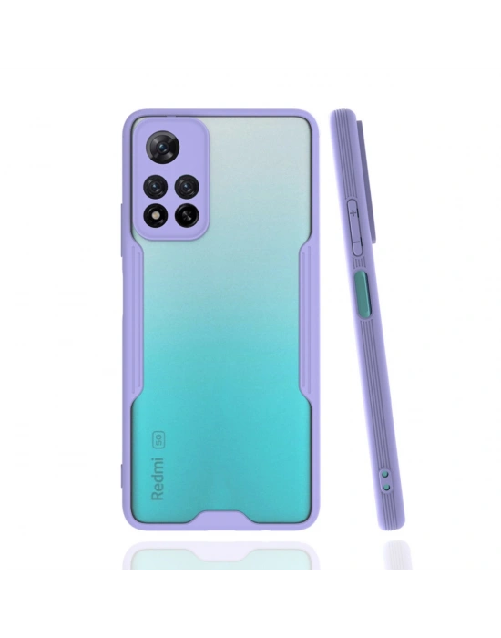 Newface Xiaomi Redmi Note 11 Pro Plus 5G Kılıf Platin Silikon - Lila