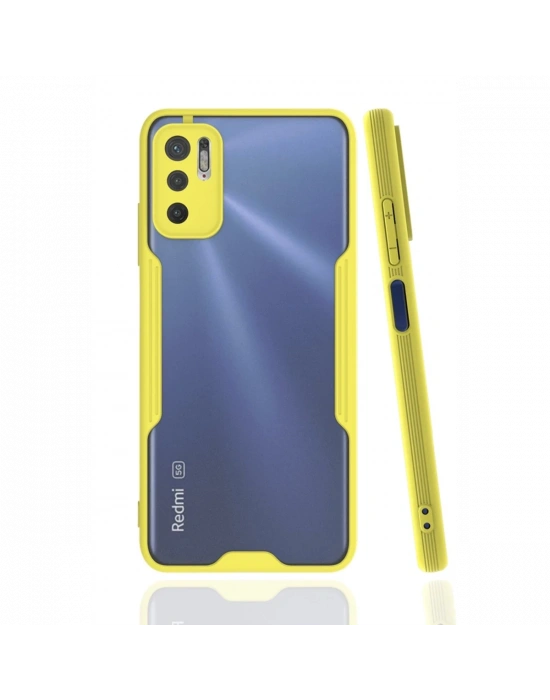 Newface Xiaomi Redmi Note 11 SE Kılıf Platin Silikon - Sarı