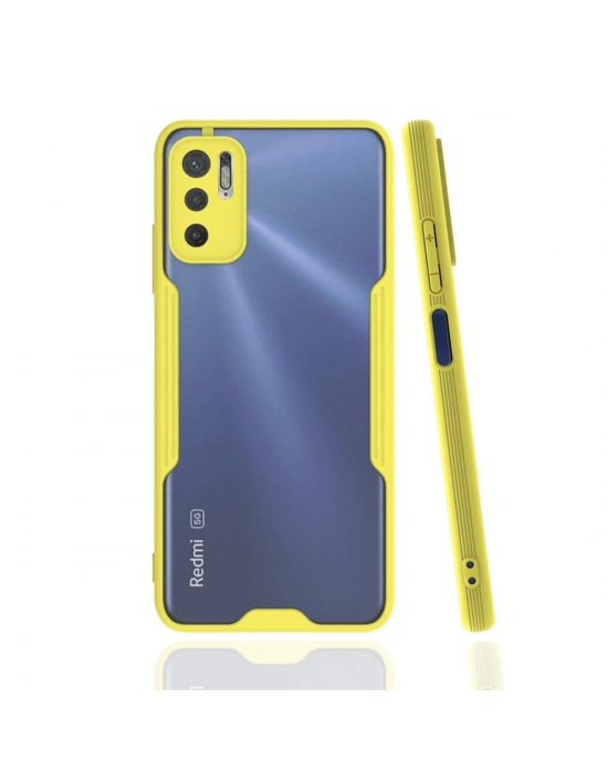 Newface Xiaomi Redmi Note 11 SE Kılıf Platin Silikon - Sarı