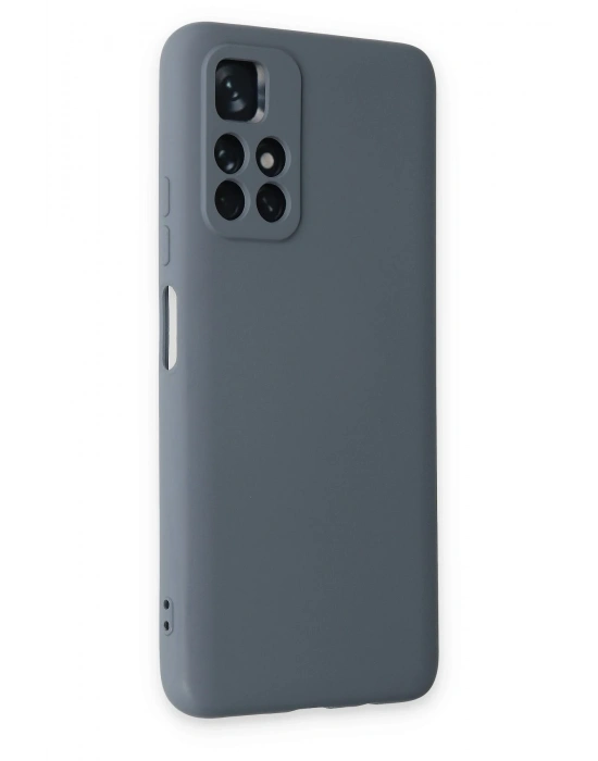 Newface Xiaomi Redmi Note 11T Kılıf Nano içi Kadife Silikon - Gri
