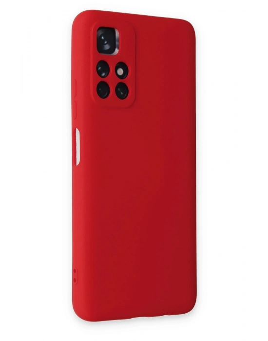 Newface Xiaomi Redmi Note 11T Kılıf Nano içi Kadife Silikon - Kırmızı