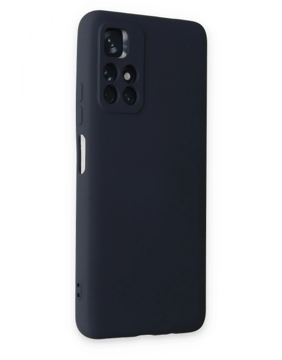 Newface Xiaomi Redmi Note 11T Kılıf Nano içi Kadife Silikon - Lacivert