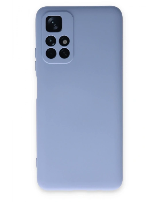 Newface Xiaomi Redmi Note 11T Kılıf Nano içi Kadife Silikon - Lila