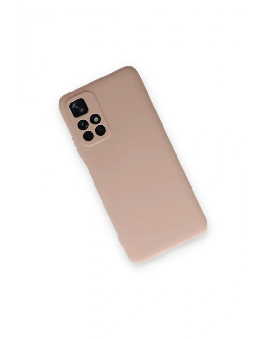 Newface Xiaomi Redmi Note 11T Kılıf Nano içi Kadife Silikon - Pudra
