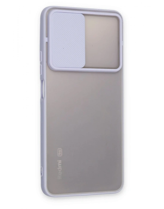 Newface Xiaomi Redmi Note 11T Kılıf Palm Buzlu Kamera Sürgülü Silikon - Lila