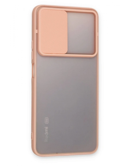 Newface Xiaomi Redmi Note 11T Kılıf Palm Buzlu Kamera Sürgülü Silikon - Pembe