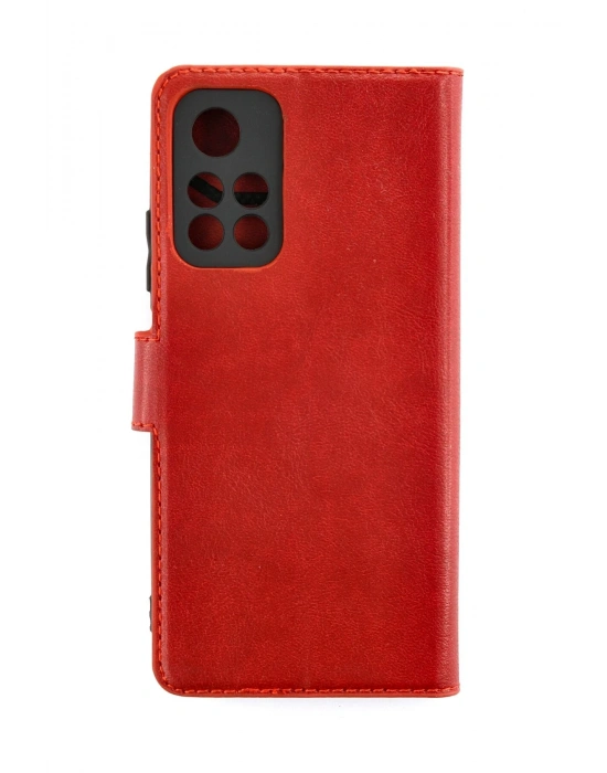 Newface Xiaomi Redmi Note 11T Kılıf Trend S Plus Kapaklı Kılıf - Kırmızı