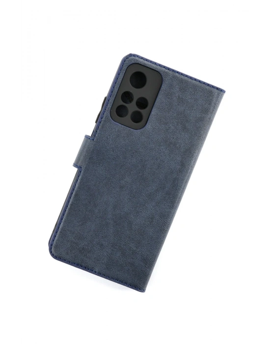 Newface Xiaomi Redmi Note 11T Kılıf Trend S Plus Kapaklı Kılıf - Lacivert