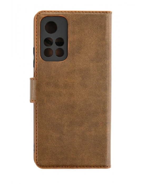 Newface Xiaomi Redmi Note 11T Kılıf Trend S Plus Kapaklı Kılıf - Taba