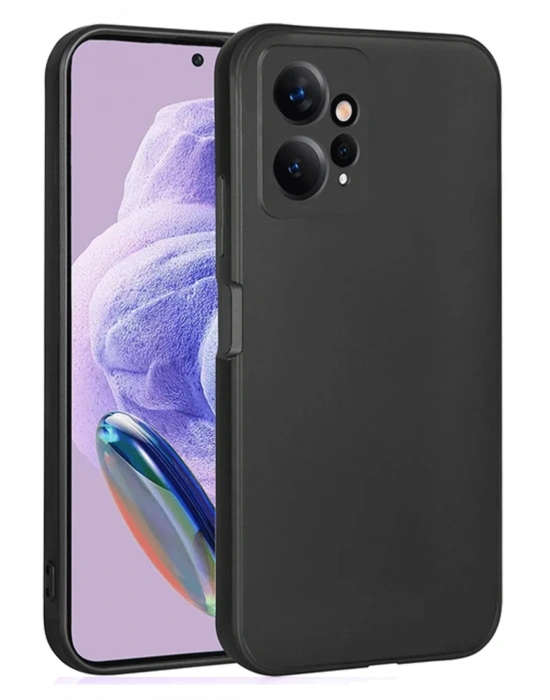 Newface Xiaomi Redmi Note 12 4G Kılıf First Silikon - Siyah