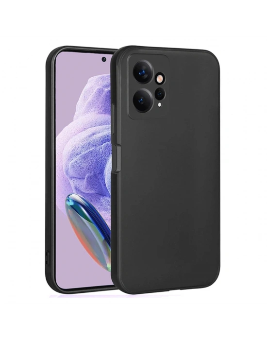 Newface Xiaomi Redmi Note 12 4G Kılıf First Silikon - Siyah