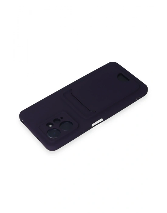 Newface Xiaomi Redmi Note 12 4G Kılıf Kelvin Kartvizitli Silikon - Derin Mor