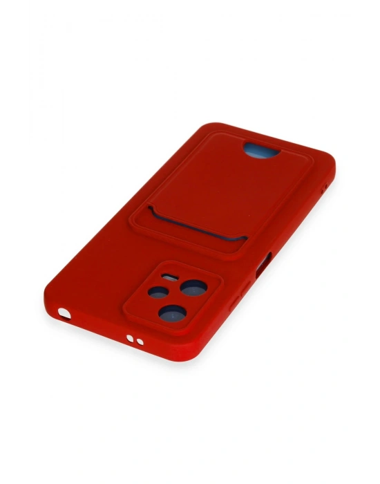 Newface Xiaomi Redmi Note 12 4G Kılıf Kelvin Kartvizitli Silikon - Kırmızı