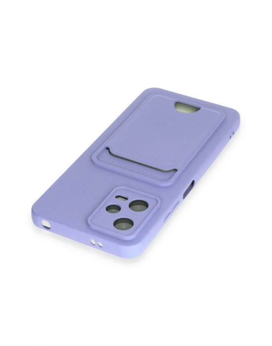 Newface Xiaomi Redmi Note 12 4G Kılıf Kelvin Kartvizitli Silikon - Lila