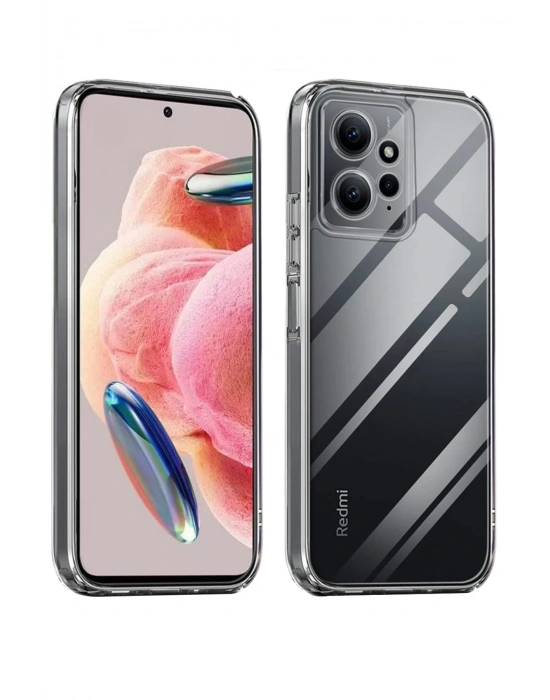 Newface Xiaomi Redmi Note 12 4G Kılıf Lüx Şeffaf Silikon