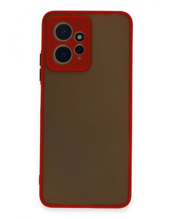 Newface Xiaomi Redmi Note 12 4G Kılıf Montreal Silikon Kapak - Kırmızı