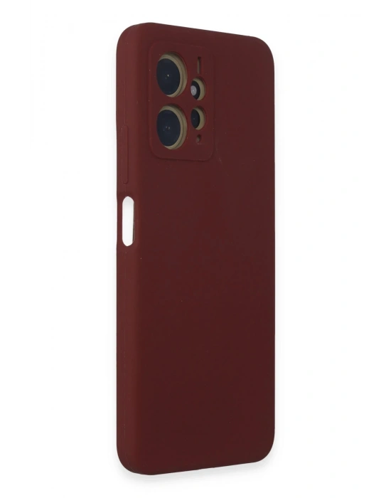 Newface Xiaomi Redmi Note 12 4G Kılıf Nano içi Kadife Silikon - Bordo