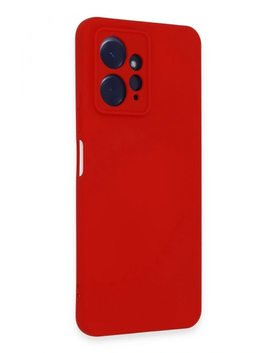 Newface Xiaomi Redmi Note 12 4G Kılıf Nano içi Kadife Silikon - Kırmızı