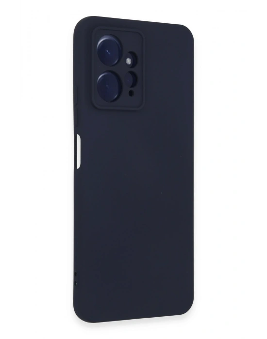 Newface Xiaomi Redmi Note 12 4G Kılıf Nano içi Kadife Silikon - Lacivert